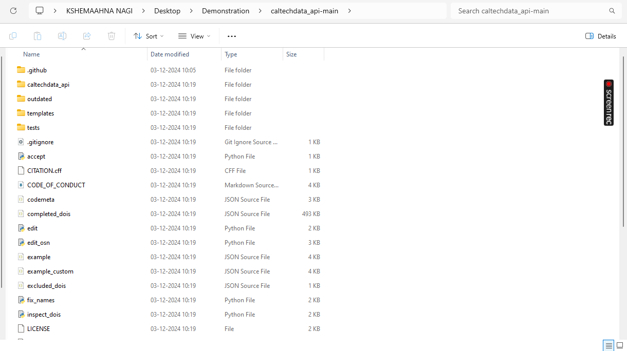 Navigating the file manager